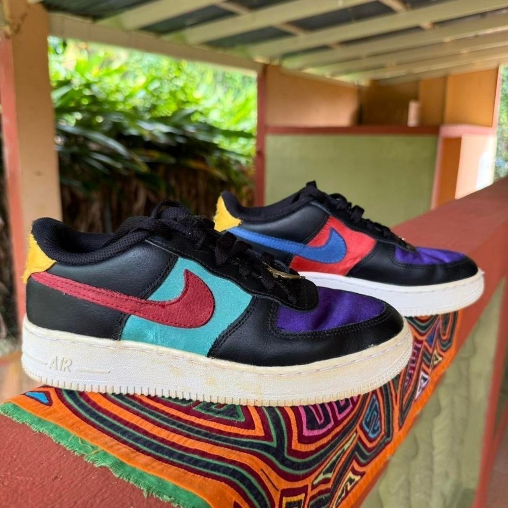 Nike Air Force 1 LV8 Embedded Sneakers Mens Size 6Y Black Multi Color DN4178-001